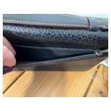 New with Tags Authentic Coach Travel Organizer Clutch Black Leather - Professional Setting Item