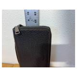 New with Tags Authentic Coach Travel Organizer Clutch Black Leather - Professional Setting Item