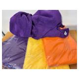 6 New Bath Towels (4) Purple (1) Orange (1) Yellow 32" Wide X 72" Long