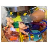 Vintage General Store Candy Jar Filled With 100+ Small Toys from 1950