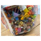 Vintage General Store Candy Jar Filled With 100+ Small Toys from 1950
