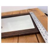 Antique Beveled Mirror in Old Oak / White Oak / Tiger Oak Frame 23" Tall