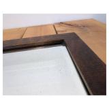 Antique Beveled Mirror in Old Oak / White Oak / Tiger Oak Frame 23" Tall