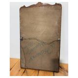 Antique Beveled Mirror in Old Oak / White Oak / Tiger Oak Frame 23" Tall