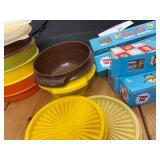 Mixed Lot - New Folding Travel Carry On Luggage, Tupperware Bowls and Fun Foil