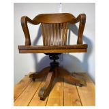 With Oak Legal Chair That Came out of the Wilkin Cty Court House, Amazing Cast Iron Fixtures Under the Chair