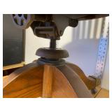 With Oak Legal Chair That Came out of the Wilkin Cty Court House, Amazing Cast Iron Fixtures Under the Chair