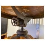 With Oak Legal Chair That Came out of the Wilkin Cty Court House, Amazing Cast Iron Fixtures Under the Chair