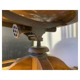 With Oak Legal Chair That Came out of the Wilkin Cty Court House, Amazing Cast Iron Fixtures Under the Chair