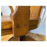 With Oak Legal Chair That Came out of the Wilkin Cty Court House, Amazing Cast Iron Fixtures Under the Chair