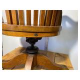 With Oak Legal Chair That Came out of the Wilkin Cty Court House, Amazing Cast Iron Fixtures Under the Chair