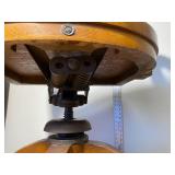 With Oak Legal Chair That Came out of the Wilkin Cty Court House, Amazing Cast Iron Fixtures Under the Chair