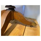 With Oak Legal Chair That Came out of the Wilkin Cty Court House, Amazing Cast Iron Fixtures Under the Chair