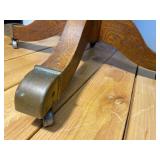 With Oak Legal Chair That Came out of the Wilkin Cty Court House, Amazing Cast Iron Fixtures Under the Chair