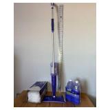 Swiffer WetJet with 2 new full cleaning solutions and 3/4 full one, 20 new pads