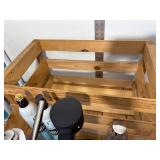 Solid Metal, Heavy Duty Soda Stream with 2 CO2 Cans & 2 Reusable Bottles & Wood Crate