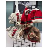 7 New Gund Christmas Coats Sized 3 to 12 months (3) Snowmen, (2) Santa & (2) Reindeer