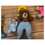 9 Assorted Dolls from 1960