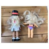 9 Assorted Dolls from 1960