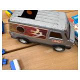 Assorted Vintage Toys Marx Cowboys and Native Americans, Care Bears, Lego, Wrist Quiz, Monchichi, Tea Set