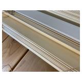 3 Like New 45" Wood Slat Blinds - 2" Wide - Very Nice Condition - Pale Tan Color