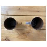 Bodum Stainless Steel French Press and 2 Stoneware Mugs