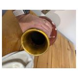 Antique 3 Brass with Enamel Exterior Oriental Vases