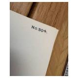 Vintage Lithograph Certificates in Blue No. 502 Over 100 Sheets