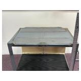 Utility Metal Cart with Handle and Large Casters 36" x 28"
