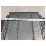 Utility Metal Cart with Handle and Large Casters 36" x 28"