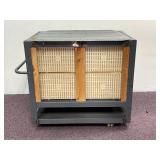 Utility Metal Cart with Handle and Large Casters 36" x 28"