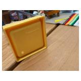 Vintage MCM Large Tin Lithograph Doll House 27"x16"x13" Amazing Condition 30+ Lundby 70