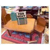 Vintage MCM Large Tin Lithograph Doll House 27"x16"x13" Amazing Condition 30+ Lundby 70