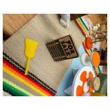 Vintage MCM Large Tin Lithograph Doll House 27"x16"x13" Amazing Condition 30+ Lundby 70