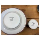 Set of 4 Mugs and 4 Plates Matching Chef Themed by Jennifer Garant Casa Made