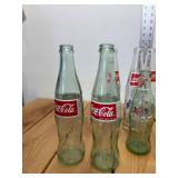 9 Vintage Assorted Coke Bottles (3) Celebrate the Century Mount Rushmore, (1) Crazy Horse