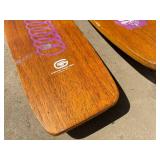 Vintage Water Skies , Great for Cabin Decor, Pennsylvania Aqua Balance Whirl A Way Made in Akron OH