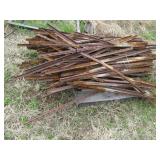 Large pile of metal sign/fence post...