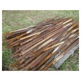 Large pile of metal sign/fence post...