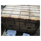 Vintage storage trunk chest with la...