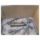 Lot of vintage manual cranking tool...