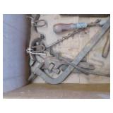 Lot of vintage manual cranking tool...