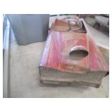 Vintage Fire Chief flat-faced metal...