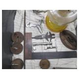 Vintage Wood Bon Ami box, variety o...