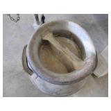 Vintage metal milk can with lid...