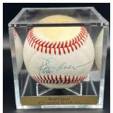 Rod Carew Signed Baseball Rawlings OALB Brown Ball Minnesota Twins w/cube and plaque