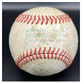 Danny Thomson RARE Signed Baseball Rawlings OALB Vingtage Ball - passed away young, hard to find! - Minnesota Twins w/cube and plaque