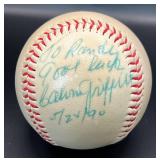 Calvin Griffith (Twins Owner) Signed Baseball  w/ cube and plaque