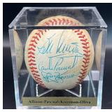 Tony Oliva, Jerry Koosman, Bob Allison, Camilo Pascual Signed Baseball RARE Minnesota Twins w/ cube and plaque