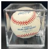 Jim Palmer Signed and Inscribed "Cy 73, 75, 76" Baseball Rawlings OMLB Selig Ball w/ cube and plaque